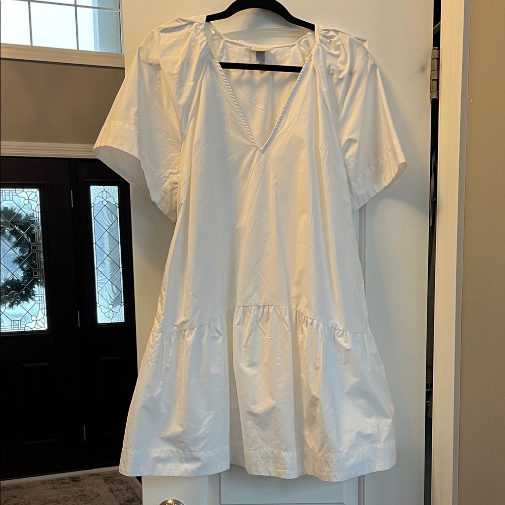 A New Day Cream V-Neck Mini Dress